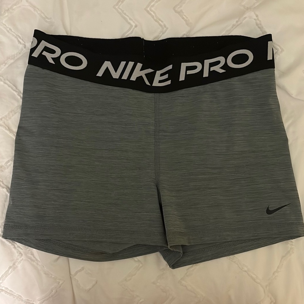 Nike Pro Gray Athletic Compression Shorts